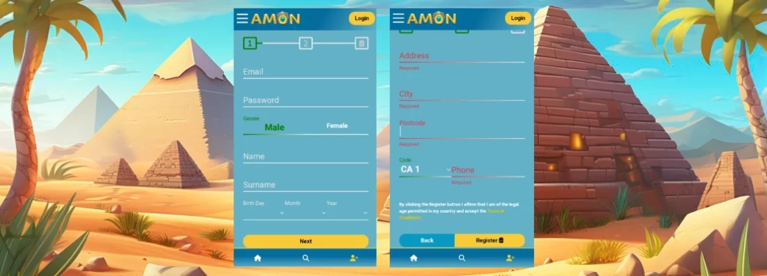 Inscrivez-vous sur le site de Amon Amon casino registre